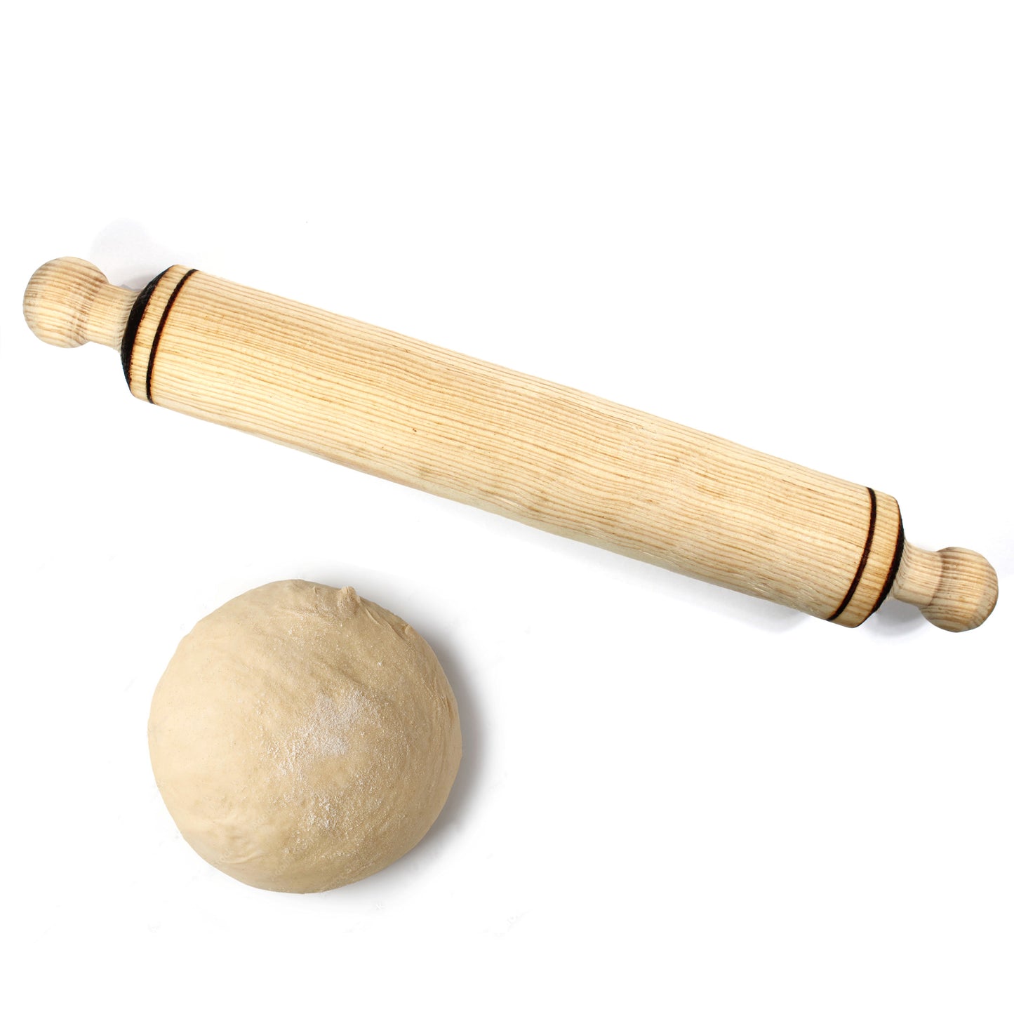 Solid Wood Dough Roller Tortilla Pizza Rolling Pin Palote