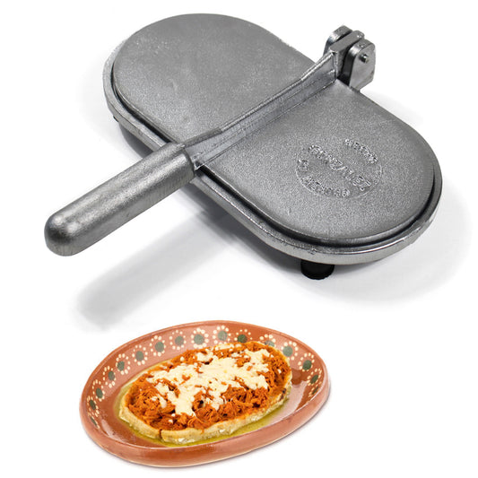 Authentic Huarache Press Maker, Huarachera Cast Aluminum Mexican Food 9 Tortilla