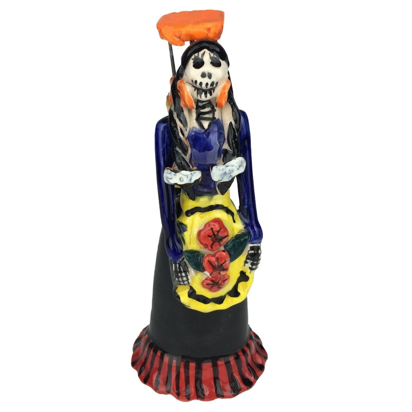 Talavera Catrina Mexican Day of the Dead Ceramic Handmade Pajarera