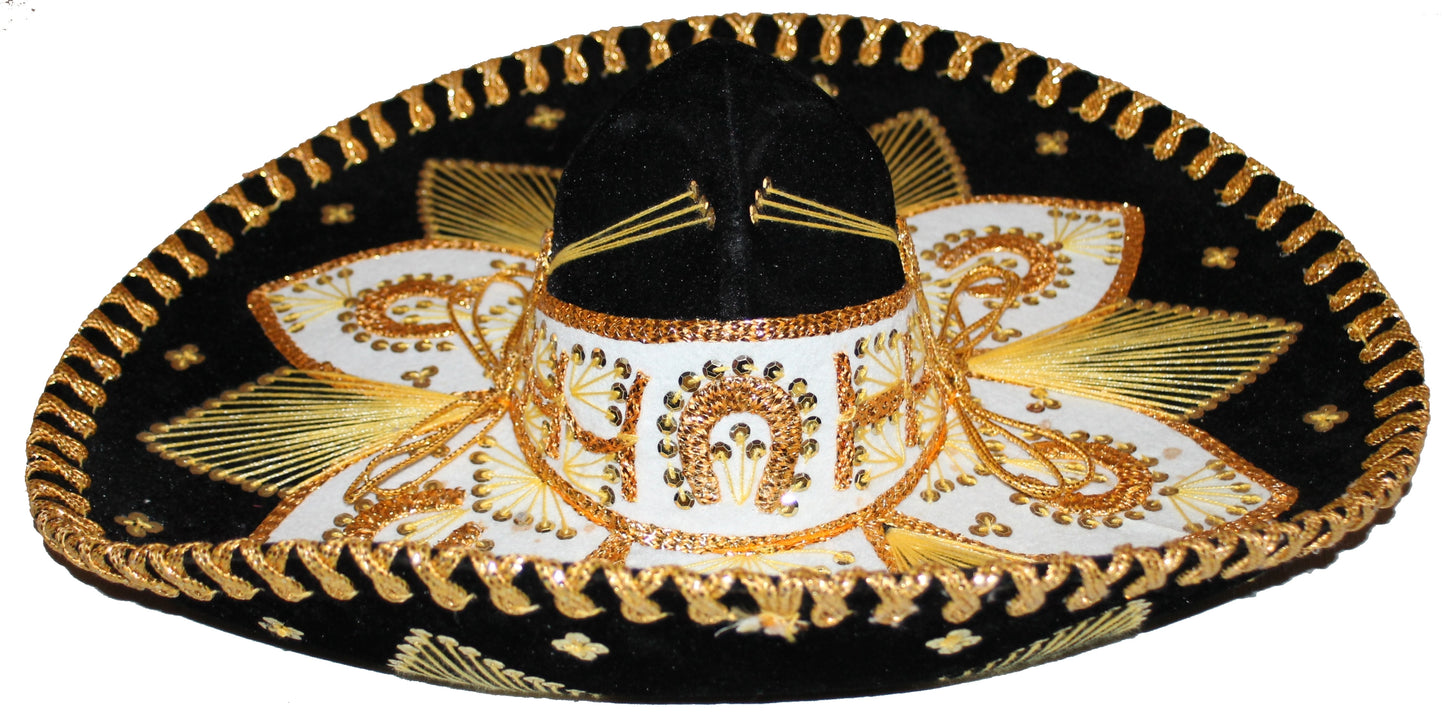 Mexican Mariachi Hat Sombrero Charro Cinco de Mayo Costume